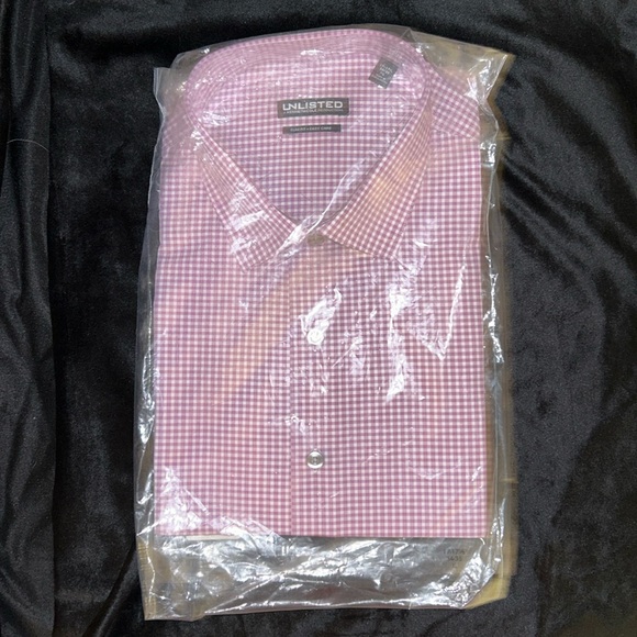Unlisted: by Kenneth Cole: XL Slim Fit LongSleeve: Raspberry Plaid - Picture 1 of 5